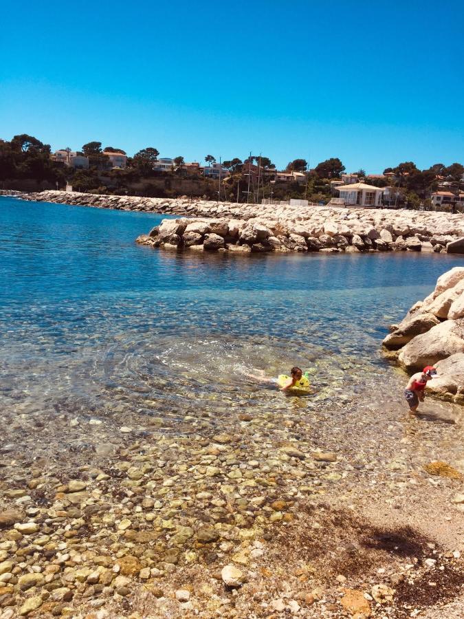 200M De La Plage ,3Mn Du Port A 50M Du Centre Ville Carry-le-Rouet Bagian luar foto